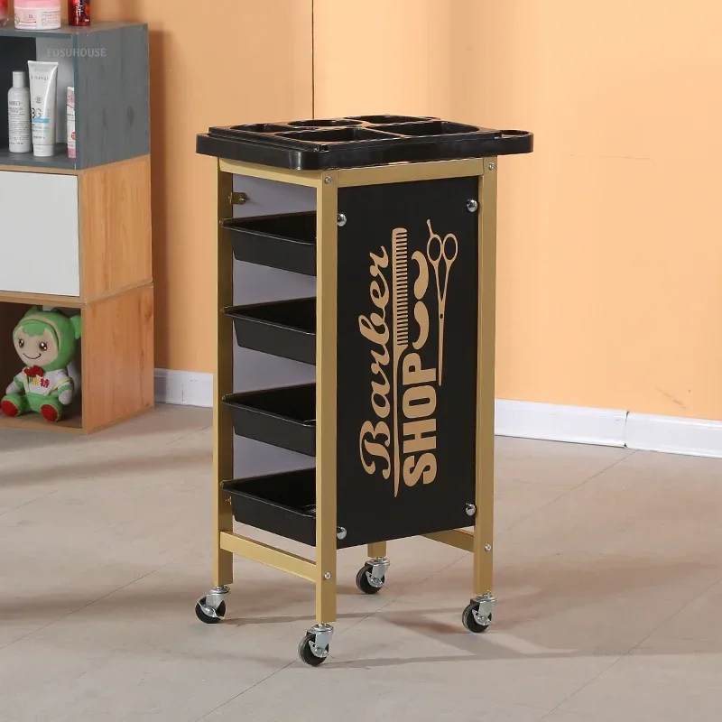 

Rolling Beauty Salon Hair Salon Trolleys Barber Shop Perm And Dye Tool Rack For Salon Furniture Iron Auxiliary Tool Trolley