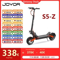 JOYOR S5-Z Electric Scooter 600W 48V 13AH 10 Inch Folding Off-road Sport Electric Scooters 30-45km Range JOYOR S Series EScooter