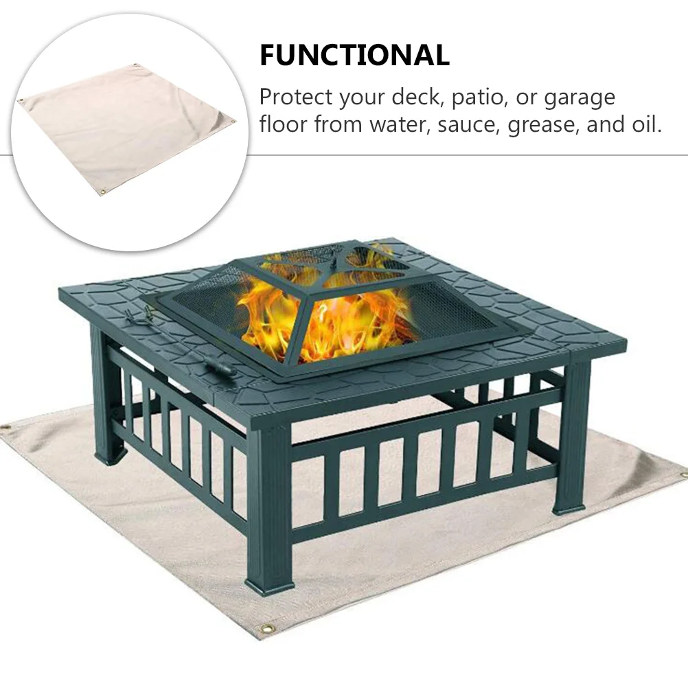

1Pcs Flame Resistant Blanket Heavy Duty Heat Insulated Cloth for Grill Mat Under Gas Grill Barbecue Supplies Fire Retardant