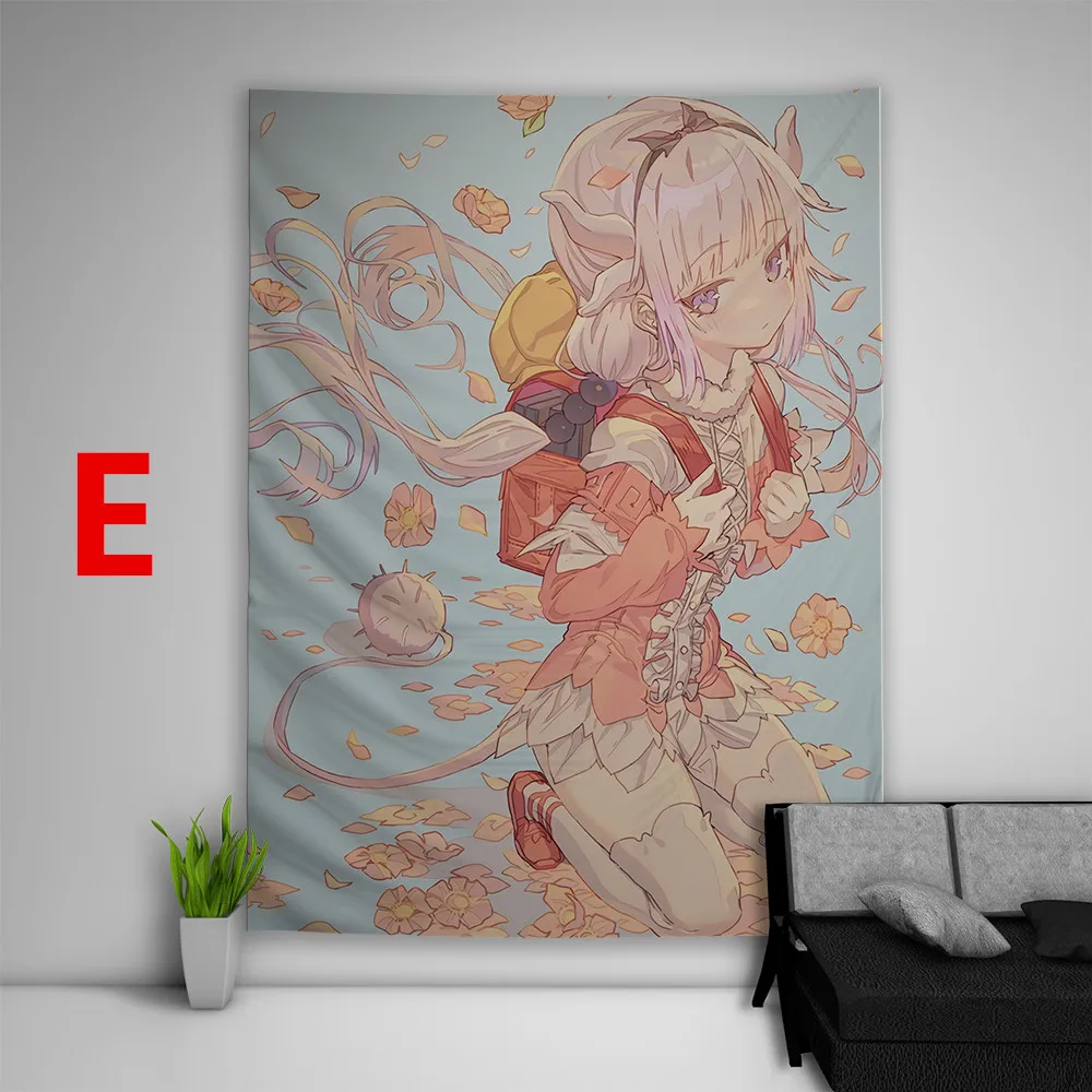 Miss Kobayashi's Dragon Maid Wall Art Canvas Painting Posters Prints Anime Wall Pictures Tohru Kanna Kamui Children Room Decor