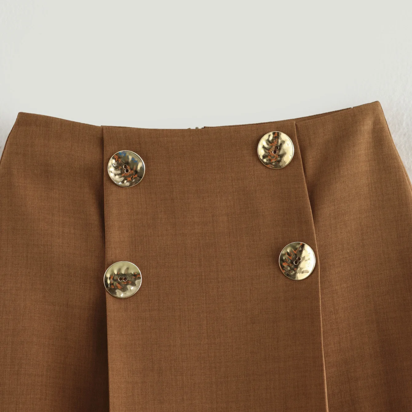 Saia plissada de emagrecimento de cintura alta feminina estilo retro para outono e inverno moda europeia e americana nova chegada