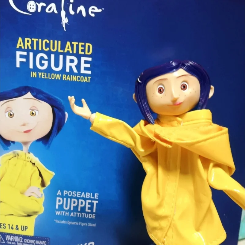 Coraline The Secret Door Figure Caroline Figure Neca Anime Figura Impermeabile Pvc 7 pollici Statua Modello Bambole Scrivania Regali di compleanno