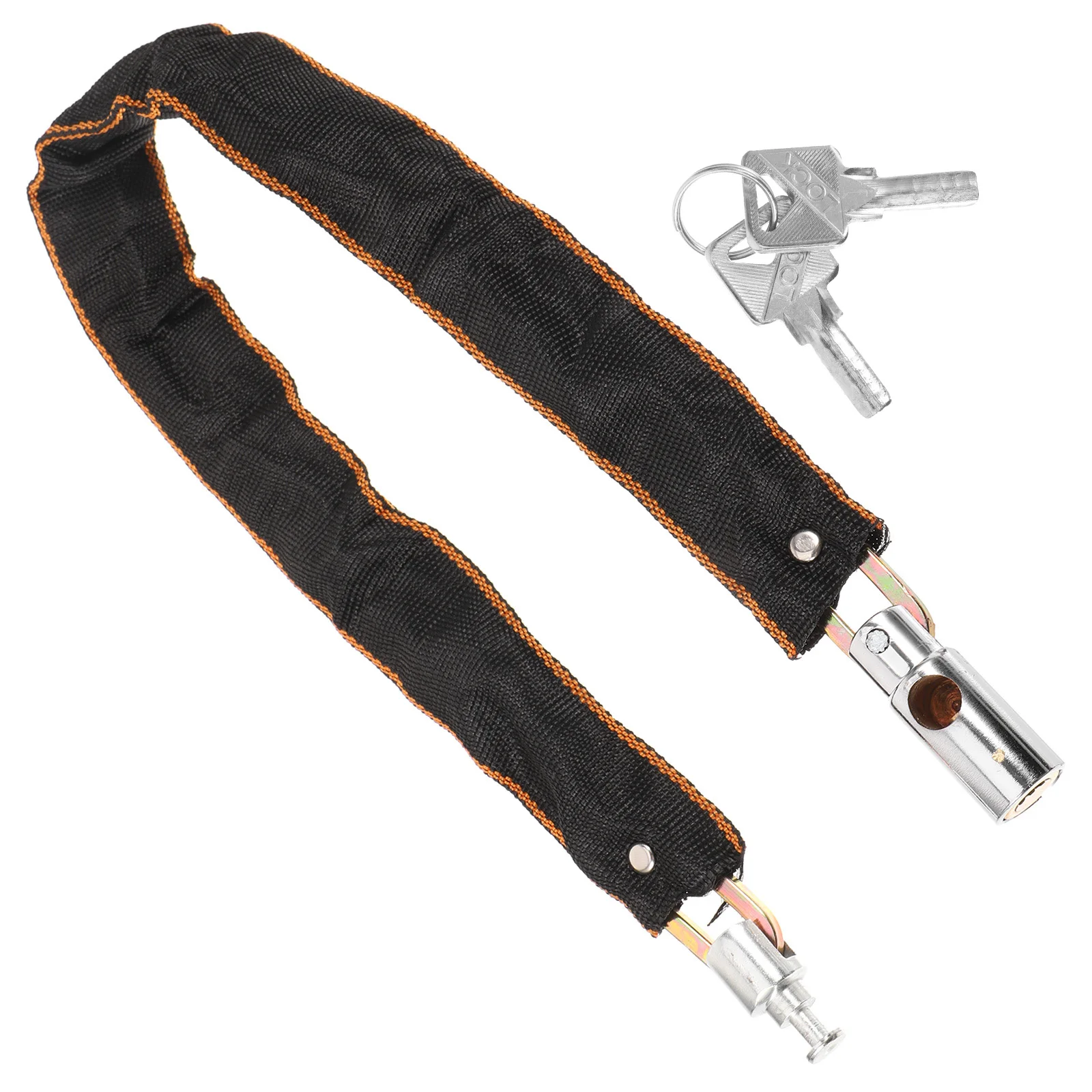 

Sturdy Outdoor With Keys Anti-Theft Cycling Chain Lock For Motorcycles Mountain Bikes Scooters Waterproof Portable Bike Security