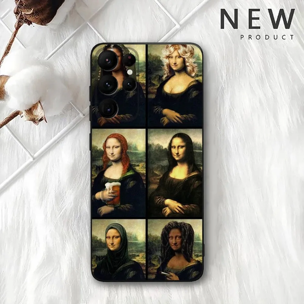 Great Art Mona Lisa Phone Case For Samsung Galaxy A20,A21s,A22,A31,A32,A52,A53,A72,73,A80,A91 Soft Black Cover