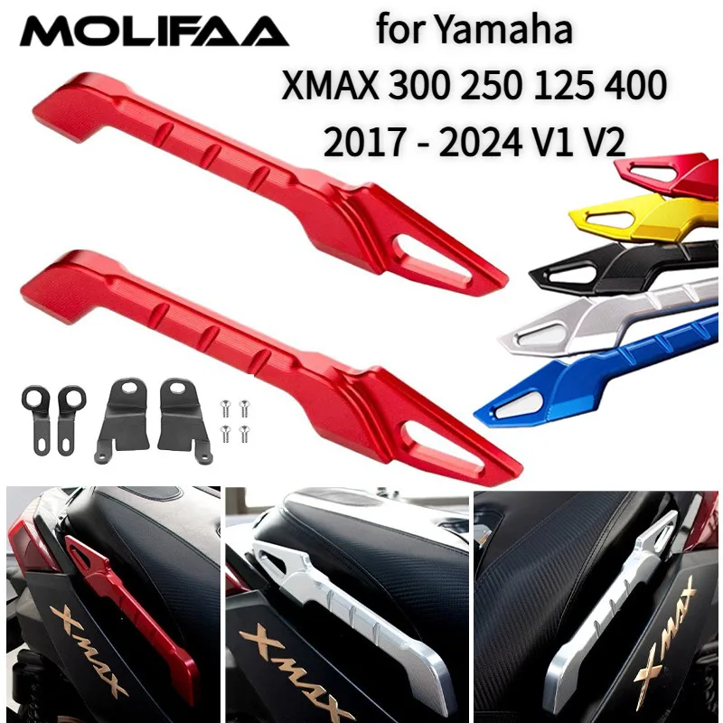 

For Yamaha XMAX 300 250 125 400 2017-2024 V1 V2 Rear Passenger Armrest Cover Motorcycle CNC Arm Rest Seat Bracket Accessories