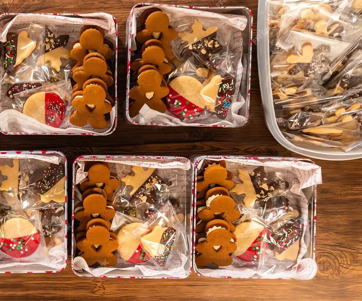Sacchetti per biscotti trasparenti da 4x6", 320 pezzi, plastica autosigillante per panetteria e confezioni regalo.