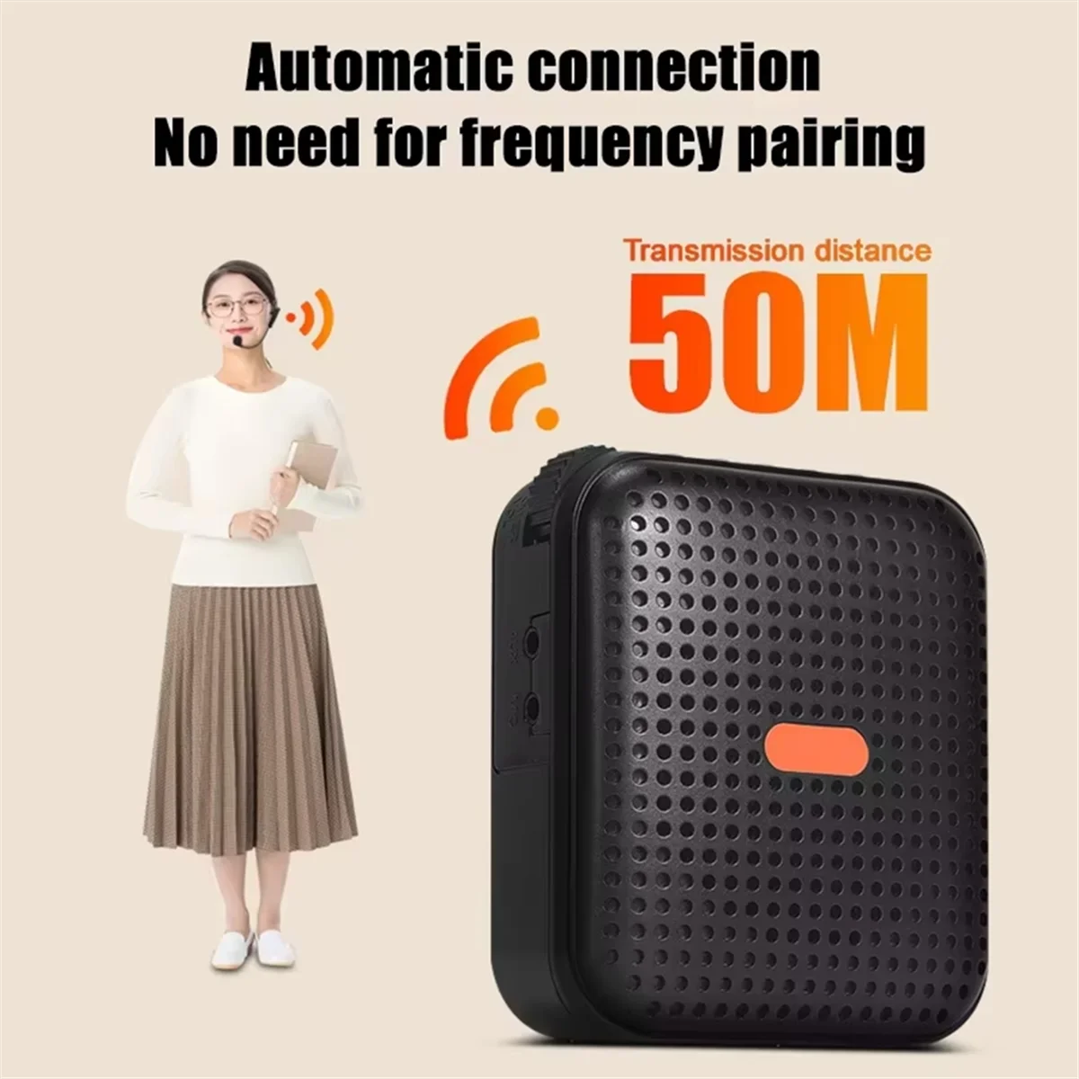 QA88X E377 Pro Mini amplificador inalámbrico para aula voz portátil multifunción para guía turística de trabajo de profesores