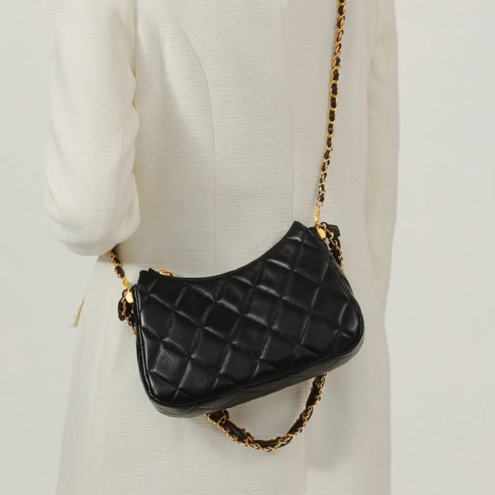 ITAMOOD New Quilted Luxury Shoulder Bag, Leather Diamond Crossbody Bag, Original Design Handbag