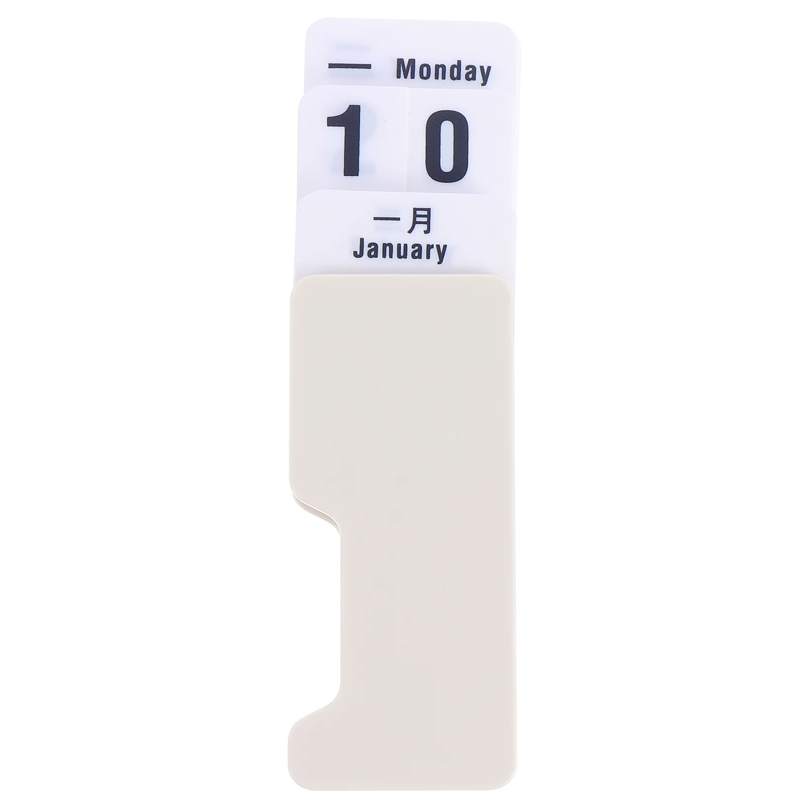

Perpetual Calendar of Film-like Wood Undated Creative Practical Decor Desktop Simple Table