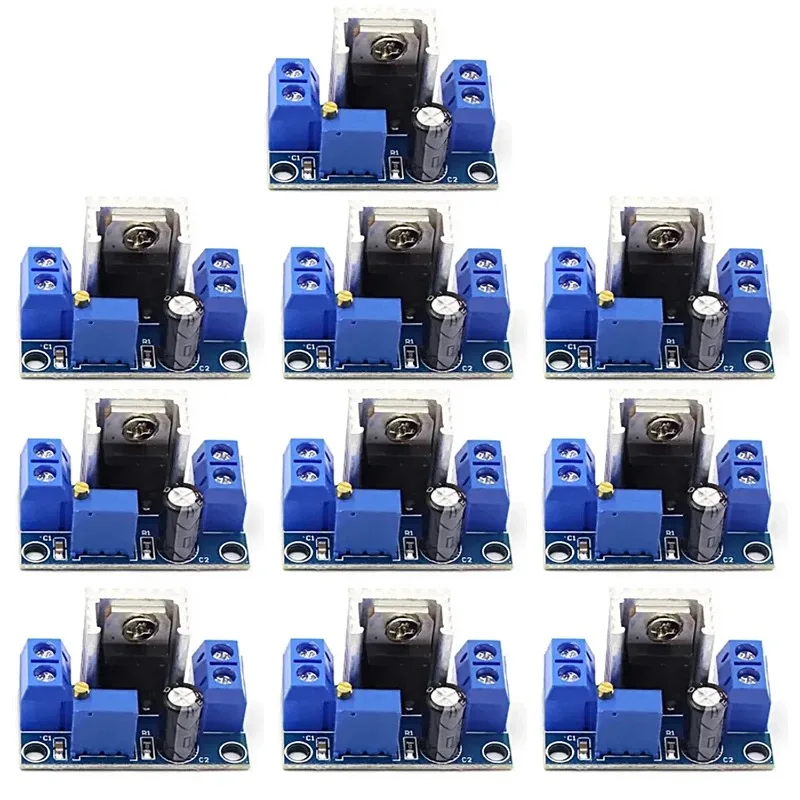 5/10PCS LM317 DC-DC Converter Buck StepDown Circuit Board Module Linear Regulator LM317 Adjustable Voltage Regulator Power Board