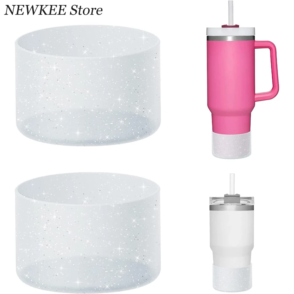 1PCS Silicone Cup Protective Sleeve Cushion For Stanley Quencher Adventure 40oz Tumbler with Handle & Stanley IceFlow 20oz 30oz