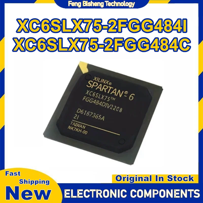 XC6SLX75-2FGG484I XC6SLX75-2FGG484C FBGA-484 IC Chip 100% Novo Original em estoque