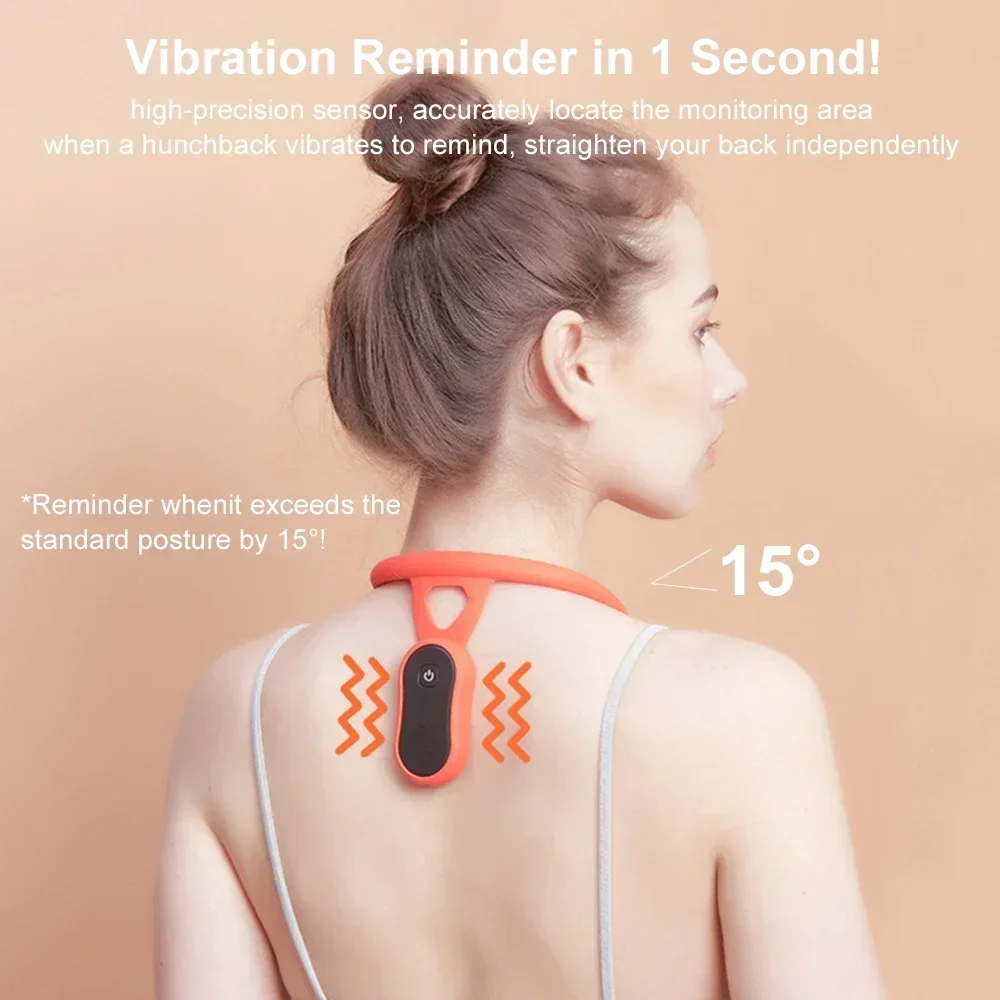 Smart Posture Corrector Back Brace Massager Posture Training Belt Kid Sitting Humpback Corrector Trainer LCD Pose Correction USB