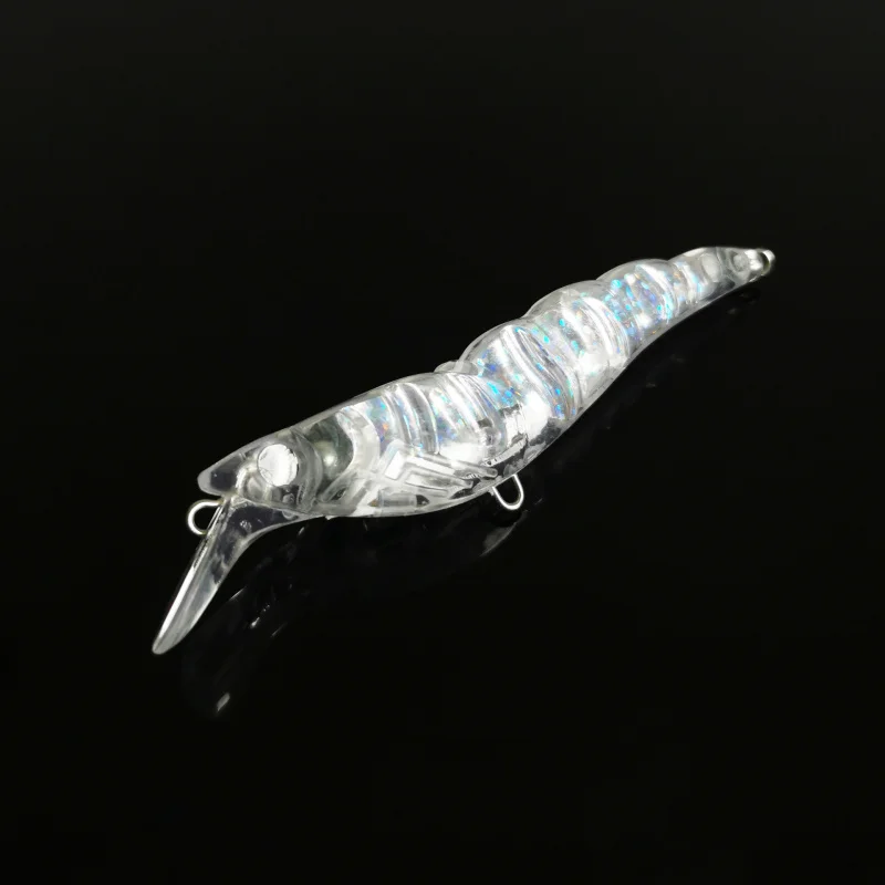 10cm/11.6gSubmerged Full Attack Shrimp Lure Artificial Bait Crystal Shrimp Type Mino Blank Embryo Sea Fishing Weever Lure