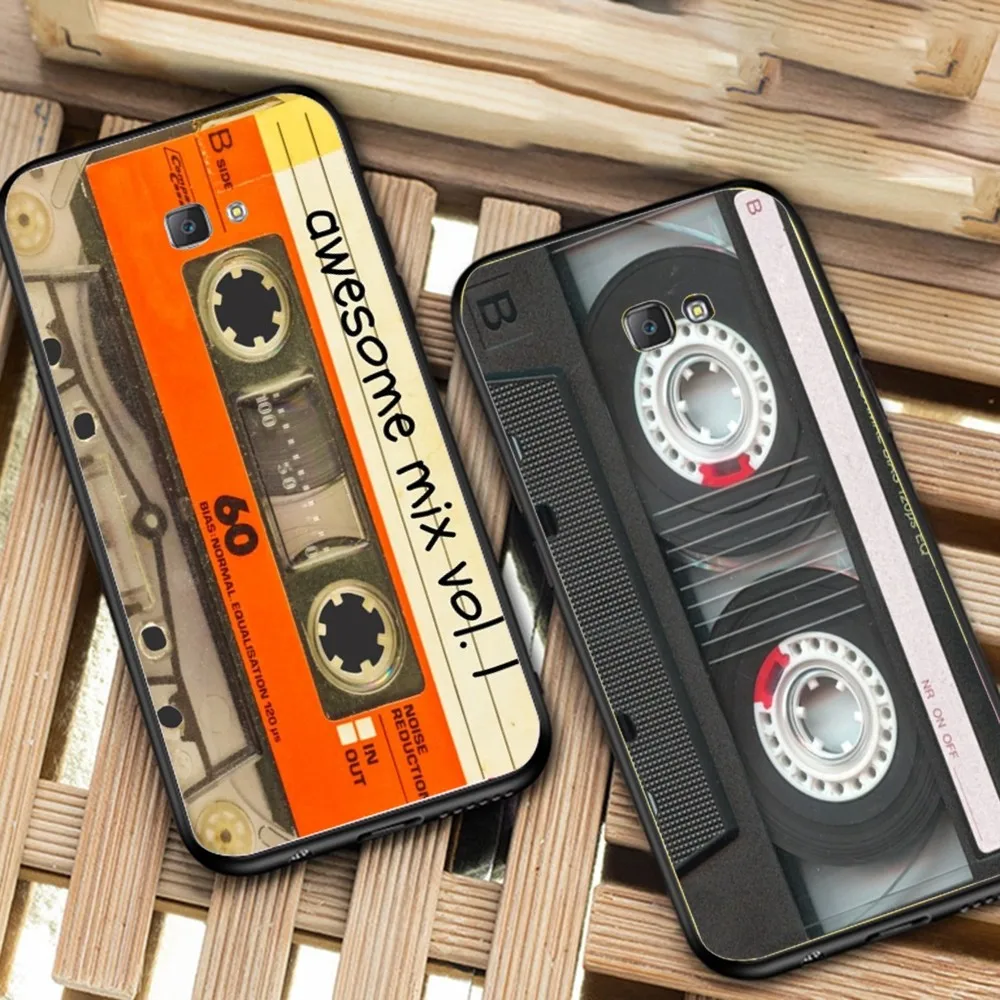 

Vintage Cassette tape Phone Case For Samsung J 7 plus 7core J7 neo J6 plus prime J6 J4 J5 Mobile Cover