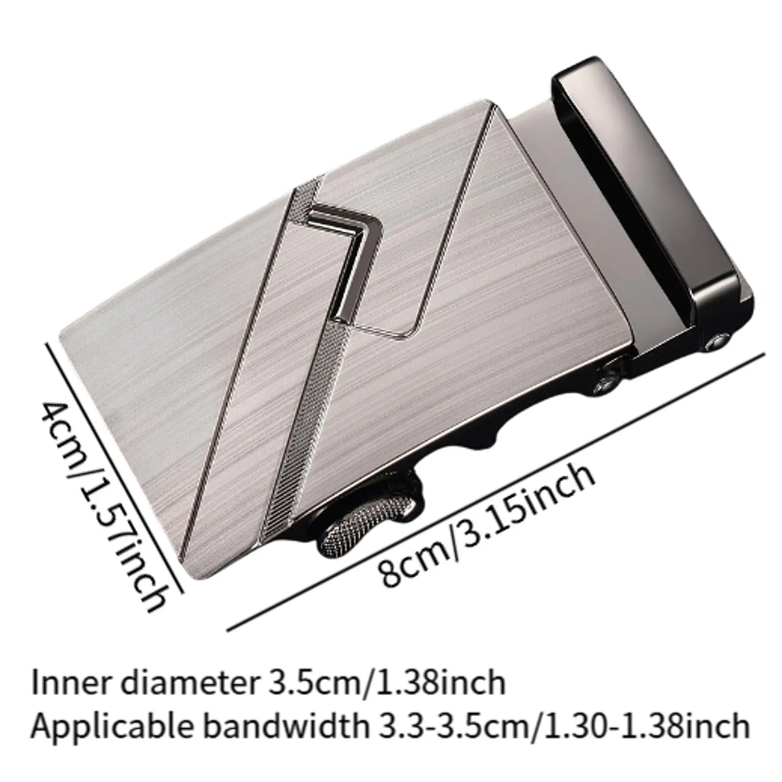 قطعتان من أبازيم حزام الرجال المدمجة لحزام الحزام للسراويل الجينز فستان الارتداء الرسمي #6