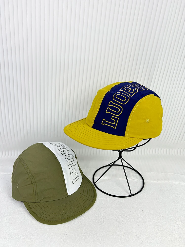 

Contrasting color flat brim quick-drying cap women's summer sunshade outdoor mountaineering cap thin baseball cap men's tide