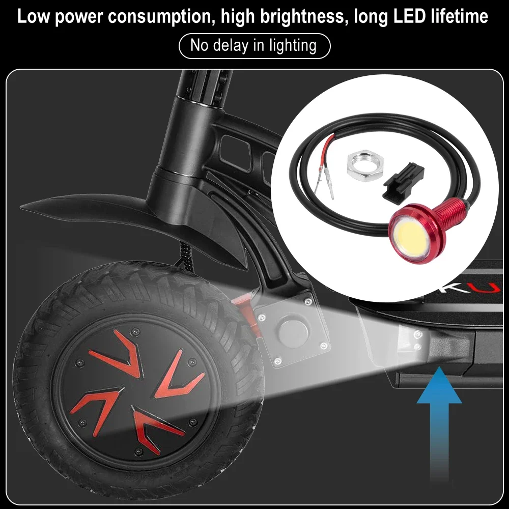 LED Light Bulb for Kugoo G-Booster Light Electric Scooter Deck Lamp Rear and Front Safty Warning Lights Skateboard Spare Parts