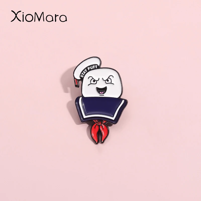 Science Comedy Action Fiction Animation Emaille Pin Benutzerdefinierte Abenteuer Filme Geist Invasion Broschen Revers Abzeichen Schmuck Kind Geschenk
