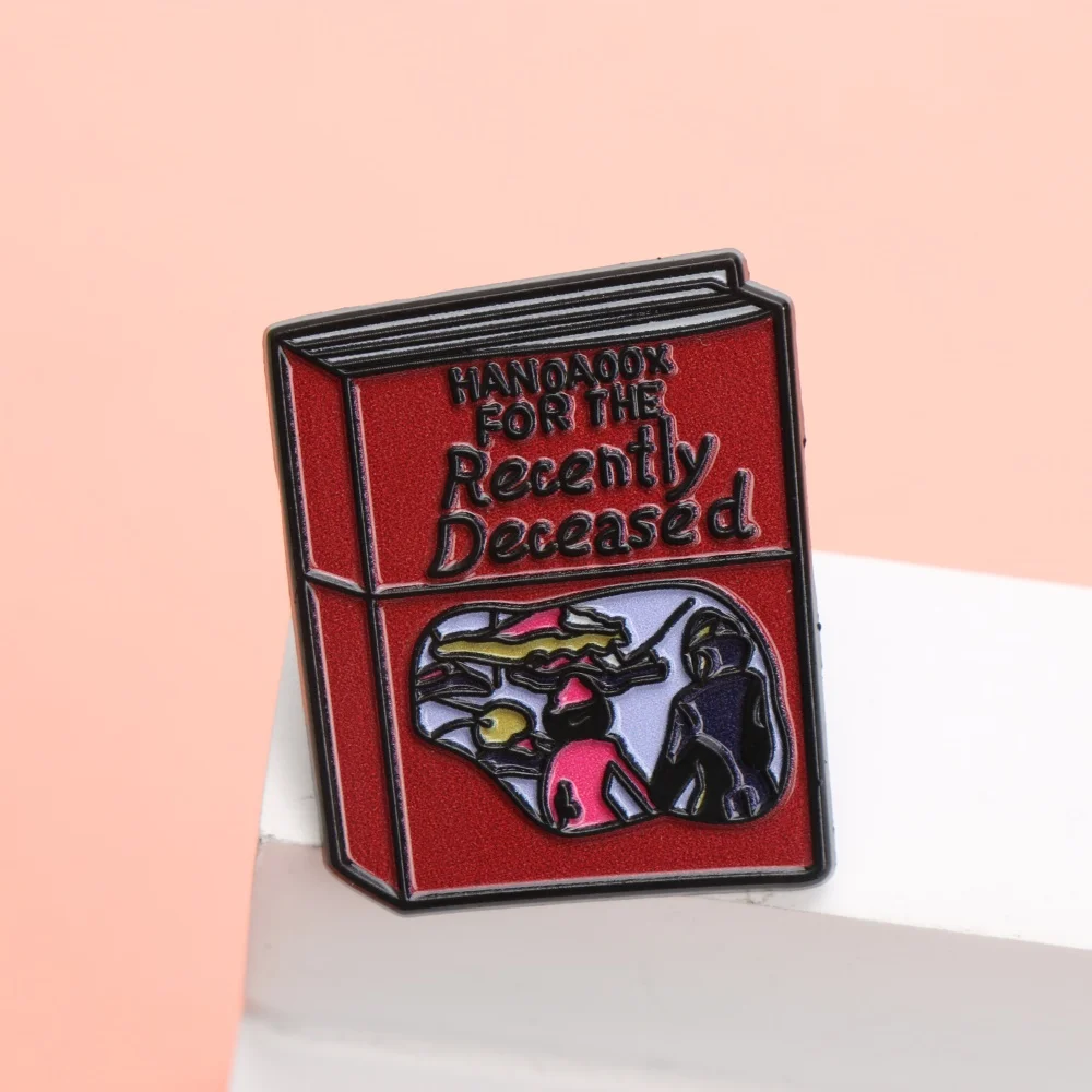 Handbook for the Recently Deceased Enamel Pin - Cartoon Punk Style Lapel Badge for Backpack DIY Gift