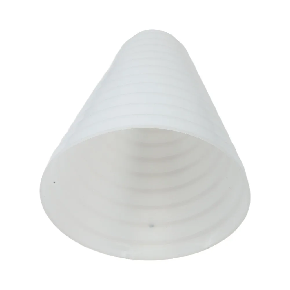 ABS Range Hood Reducer Adapter for Duct Connection with Metal Hose Clamp and Aluminum Tape for Airflow Integrity