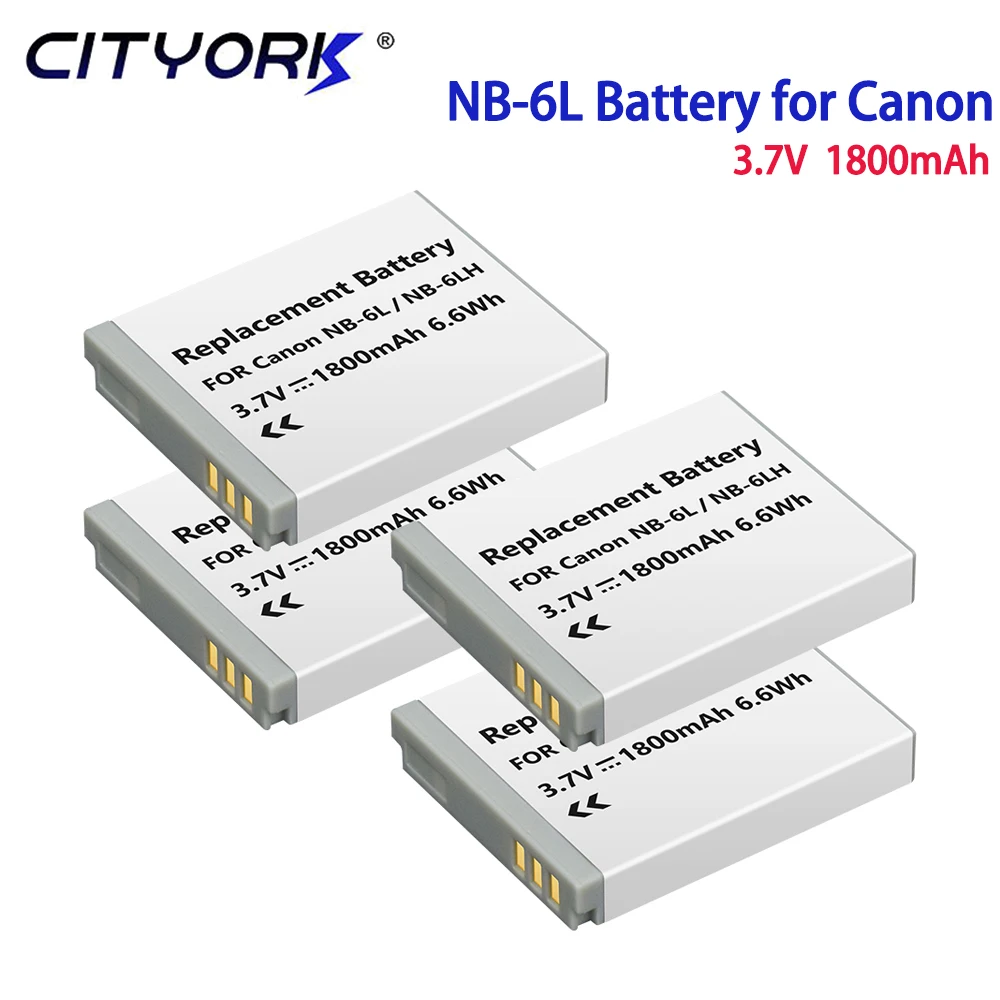 1800mAh NB-6L Battery for Canon Powershot SX700 SX710 HS SX610 SX530 NB-6LH NB 6L Camera Batteries IXUS 210 S90 S110 SX170 SX270