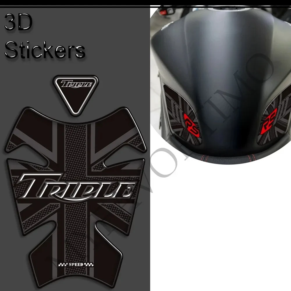 Tank Pad Grips For Triumph Bobber Rocket 3 Bonneville Scrambler 1200 Thruxton R RS Speedmaster T100 T120 Street Cup Speed Twin