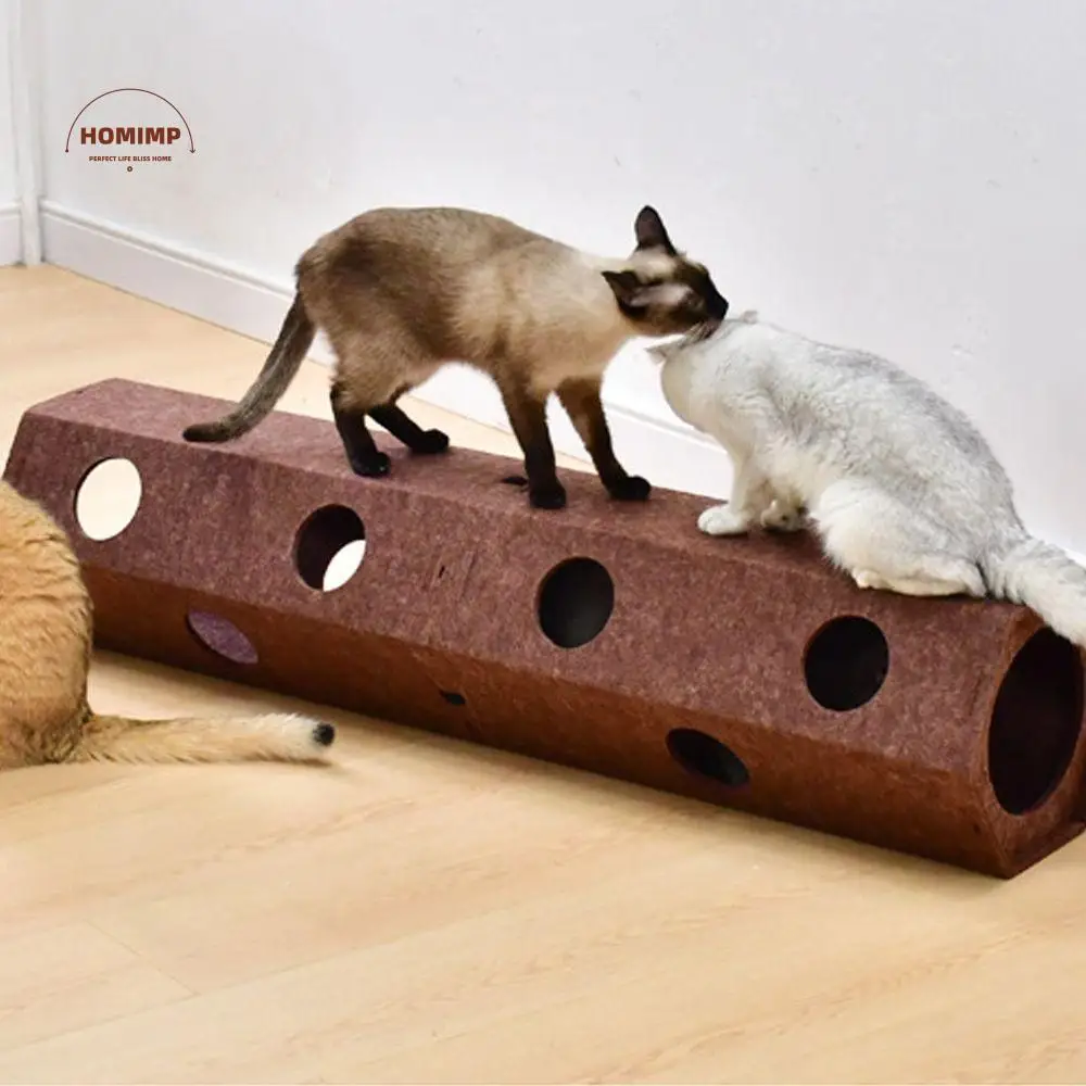 

Foldable Pet Cat Tunnel Toy Bite Resistant Wear Resistant Cat Scratcher Tunnel Grinding Claws Interactive Hideaway Tunnel