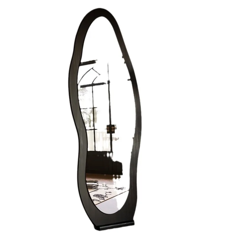 Full body mirror Internet celebrity special-shaped mirror home floor mirror bedroom wall-mounted dressing mirror fitting mirror image 6