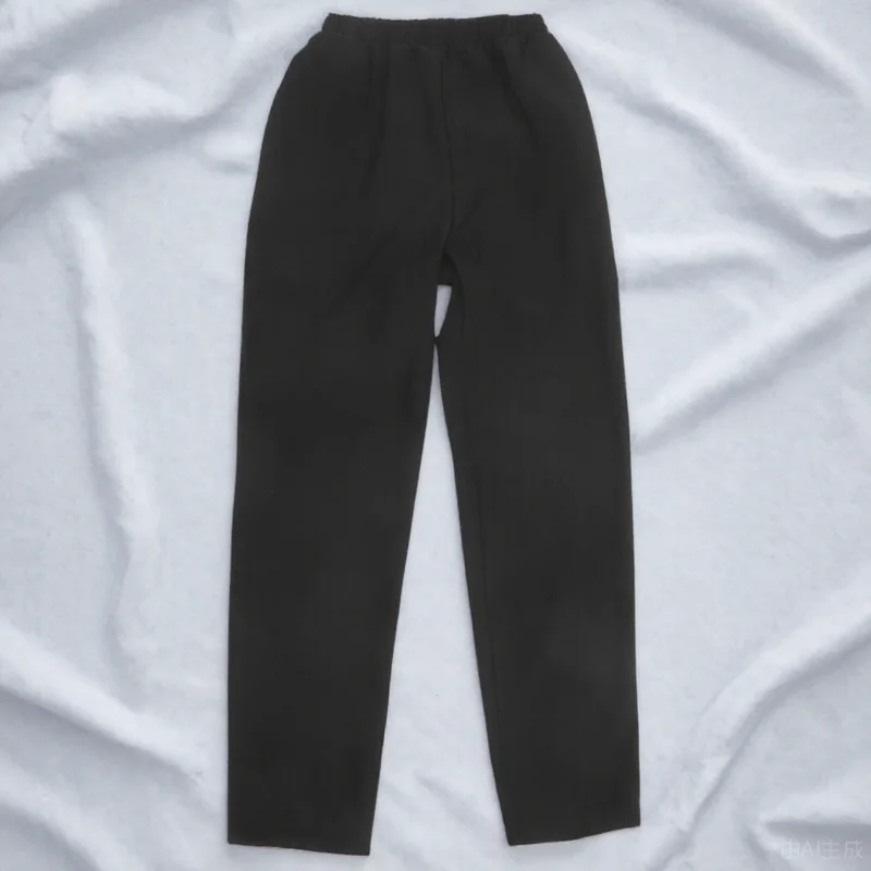 

A Pair Of Chef Workwear Trousers Breathable Pants For Kitchen Staff Oil Resistant Easy Wash Polyester Cotton Chef Pants