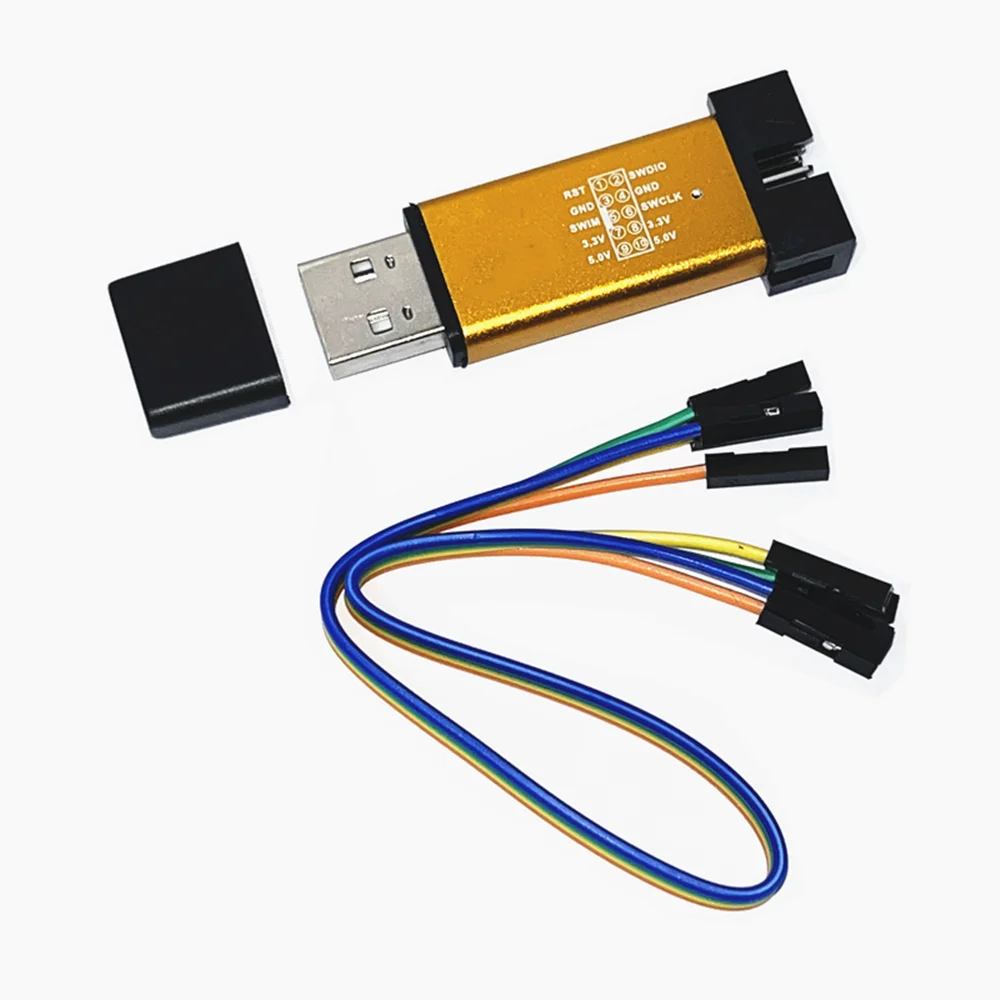 ลิงค์ V2ลิงค์ STLINK STM8ดาวน์โหลด STM32 (สีส่งแบบสุ่ม)