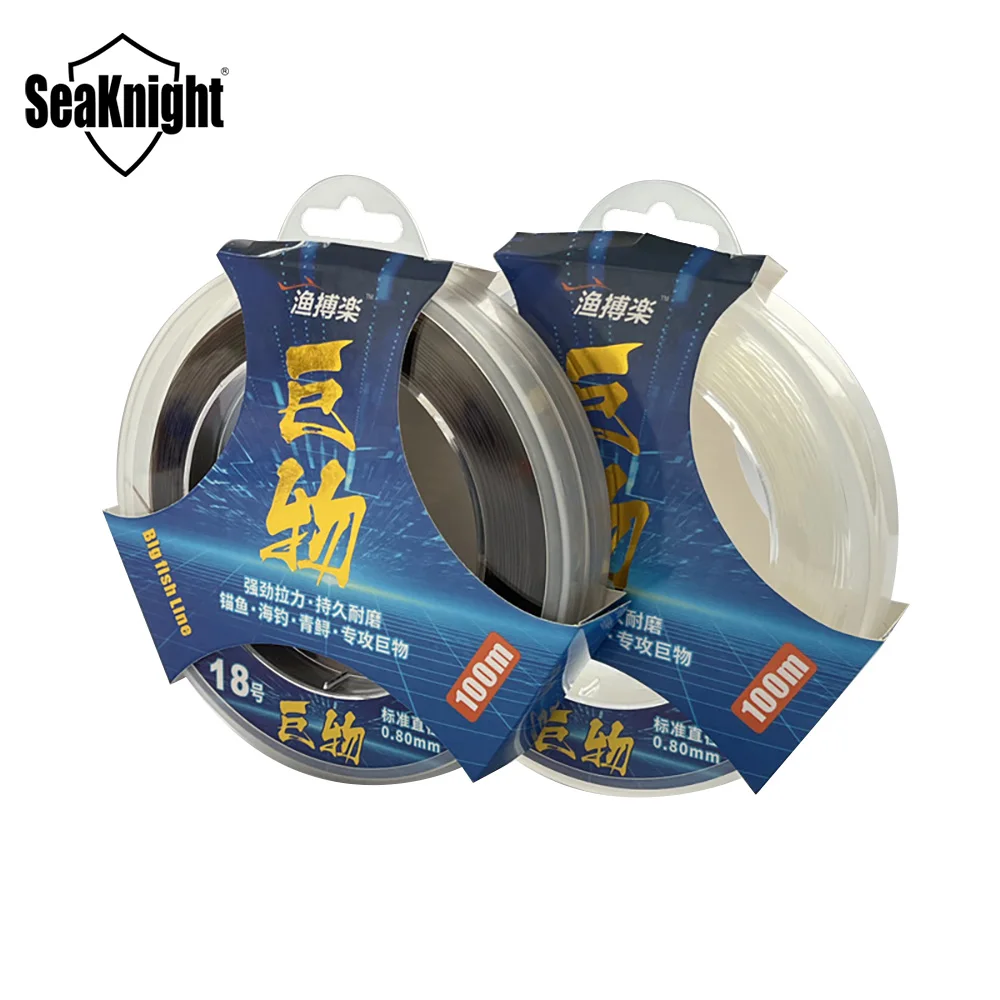 2024 NEW SeaKnight Nylon Big Fishing Line Full 100M Japan High Quality Monofilament Carp Line10#-24# Drag 22.6KG-46.3KG Sea Line