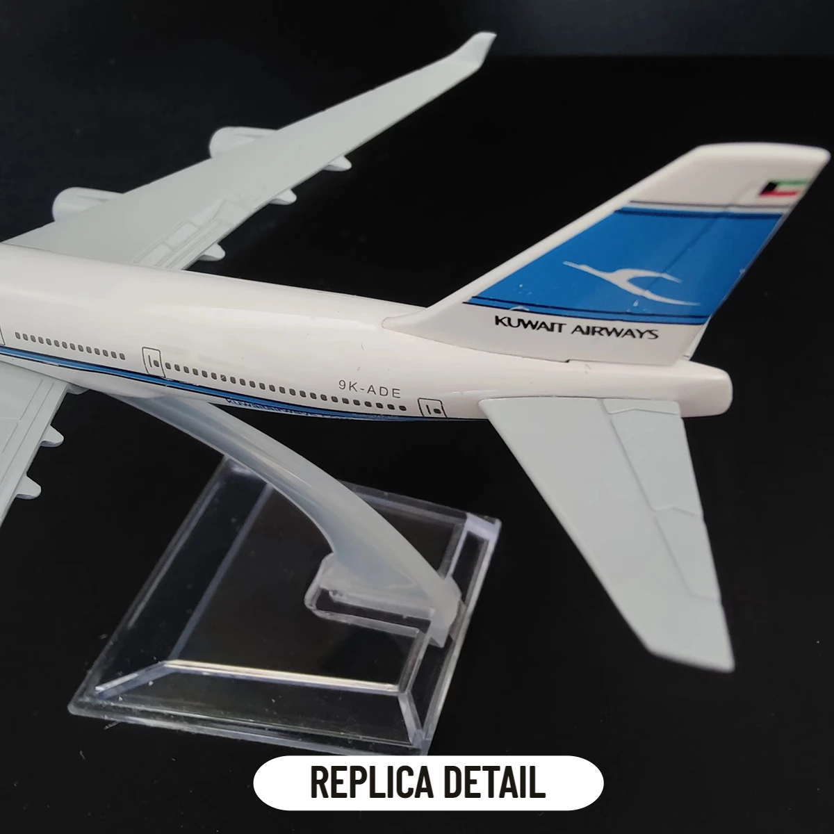 Scale 1:400 Metal Aircraft Replica KUWAIT B747 Airlines Boeing Airplane Diecast Model Miniature Home Office Decor Kid Boy Toy