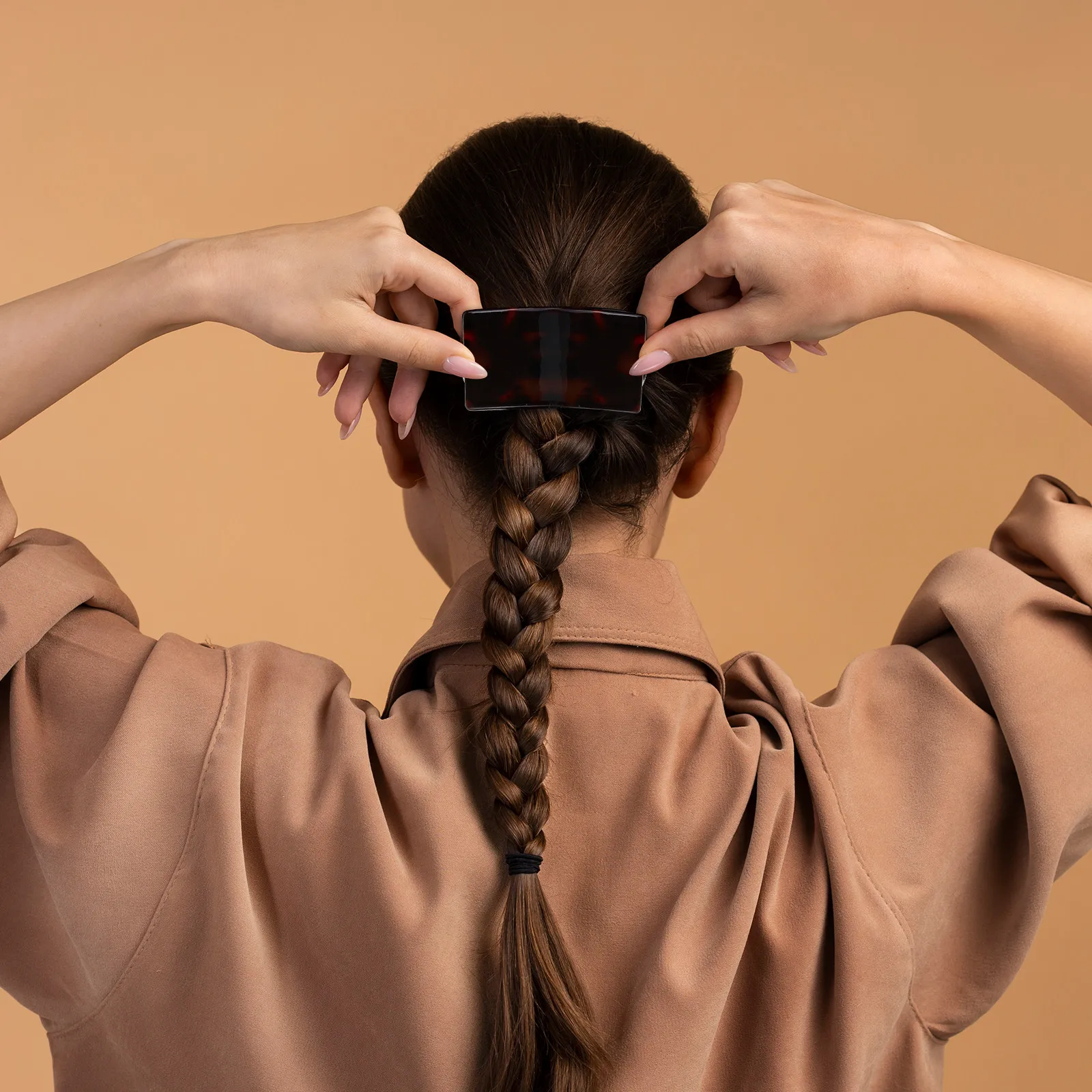 

4Pcs Tortoiseshell Hair Clips Spring Design Lightweight Elegant Vintage Bride Photo Prop Party Dancing Women Hair