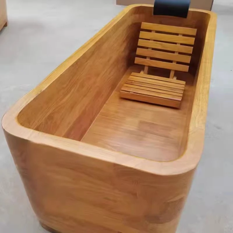 bath barrel wooden barrel household bath barrel oak thickened insulation  bucket adult beauty  wooden  bucket