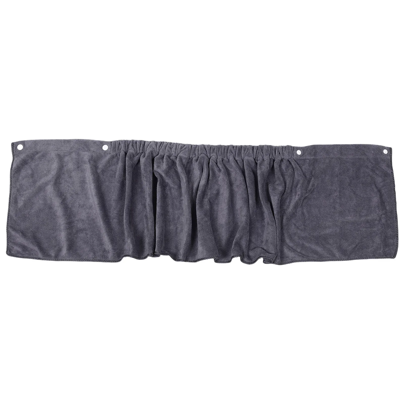 

Men'S Short Shower Wrap Grey Polyester Wearable Bath Wrap For Men Absorbent Spa Gym Beach Shower Robe Towel For Men Sauna