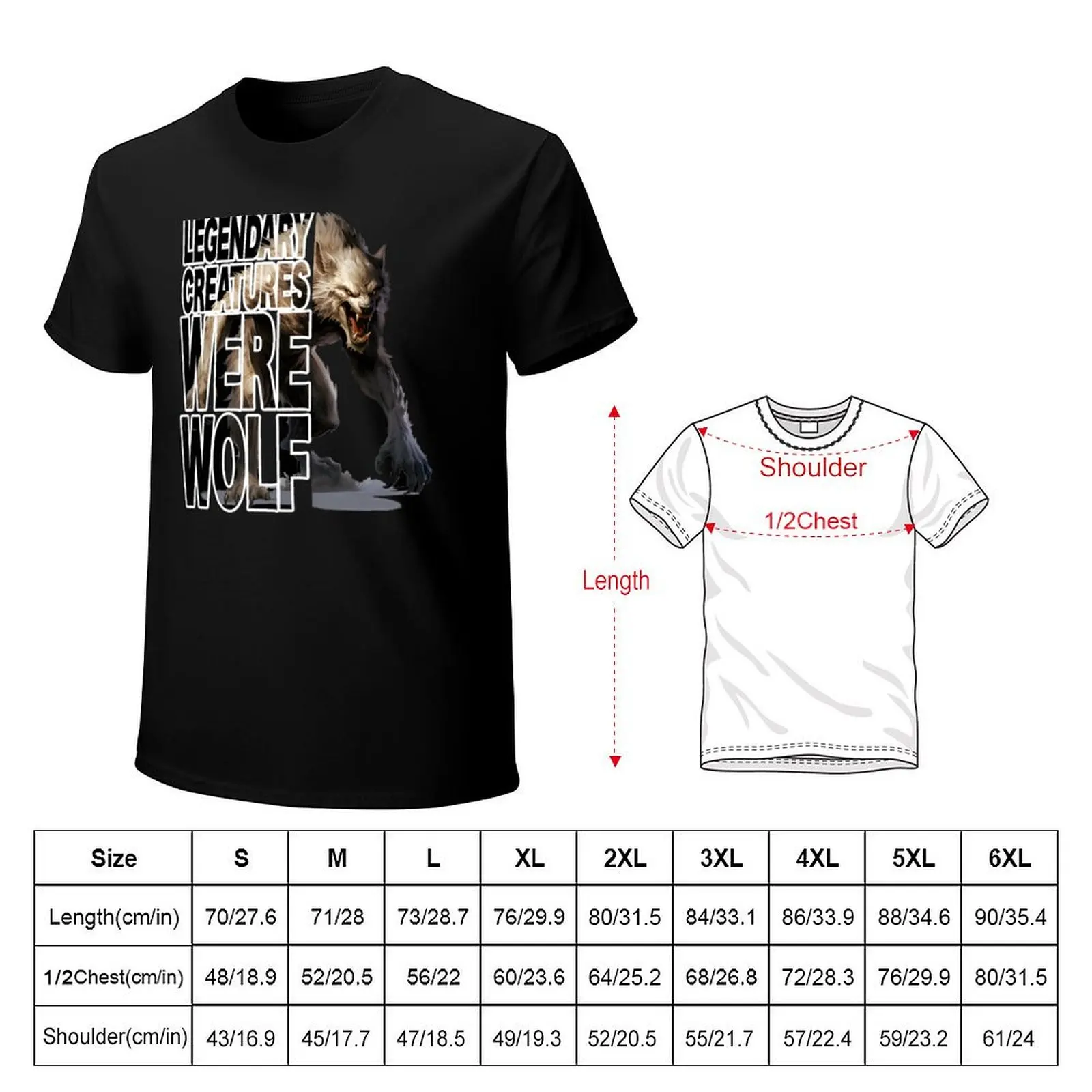 WEREWOLF LEGENDARY CREATURES T-Shirt funny t shirts dark humor T-Shirt