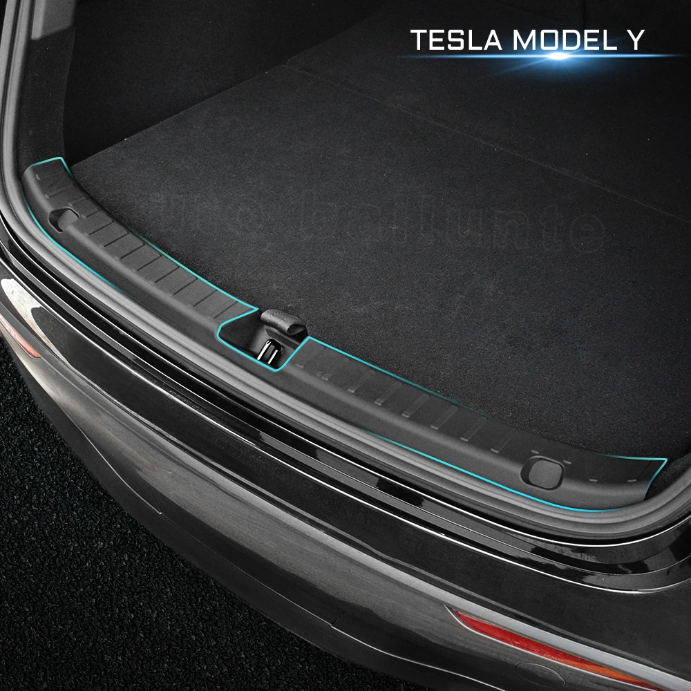 

For Tesla Model Y 2023 2022 2021 Car Trunk Rear Protection Bumper Tuning Accessories