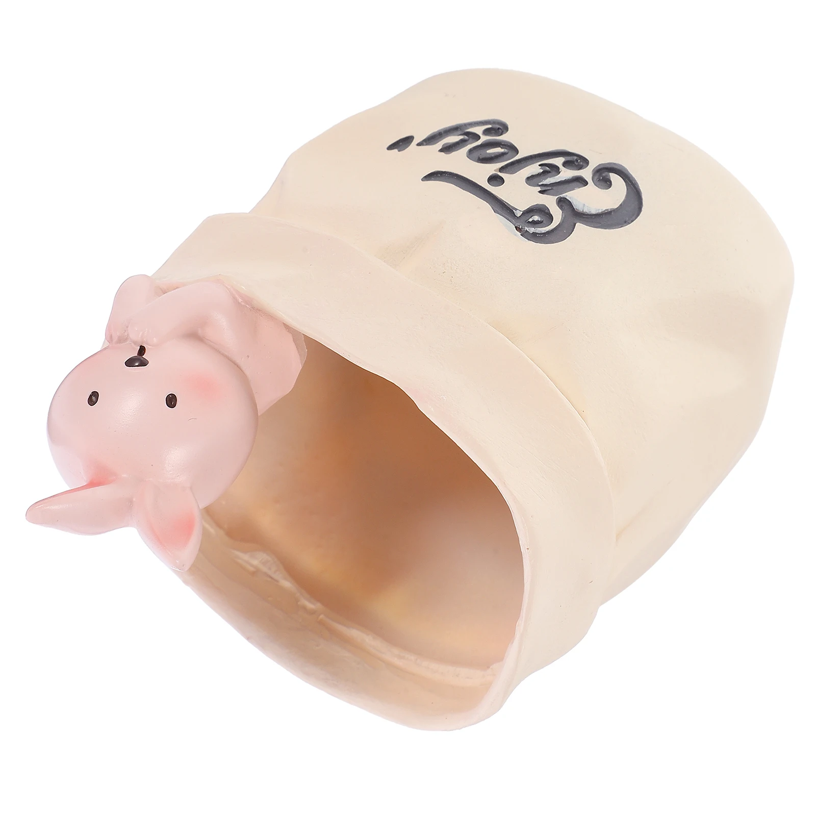 

Rabbit Paper Bag Pen Cartoon Storage Organizer for Desk Multi Functional Stationery Holder Decorative Pen Cup Rack Portable