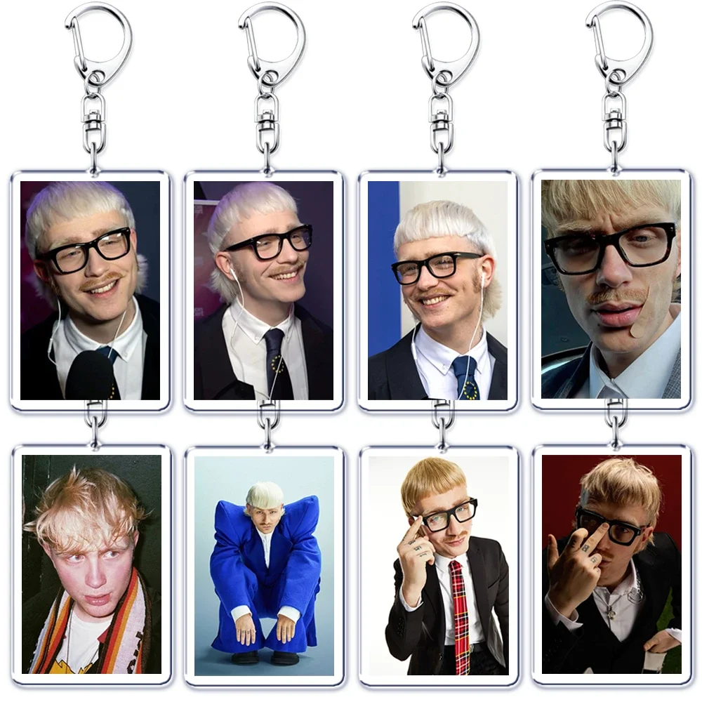 Popular Singer Joost Klein Keychains Eurovision Europapa Keyring for Accessories Bag Pendant Key Chain Jewelry Fans Lover Gift