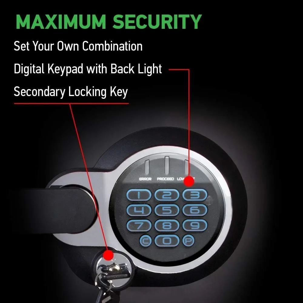 Waterproof Fireproof Alloy Steel Digital Safe Box with Keypad Code 1.23 Cubic Feet Home Security Safe