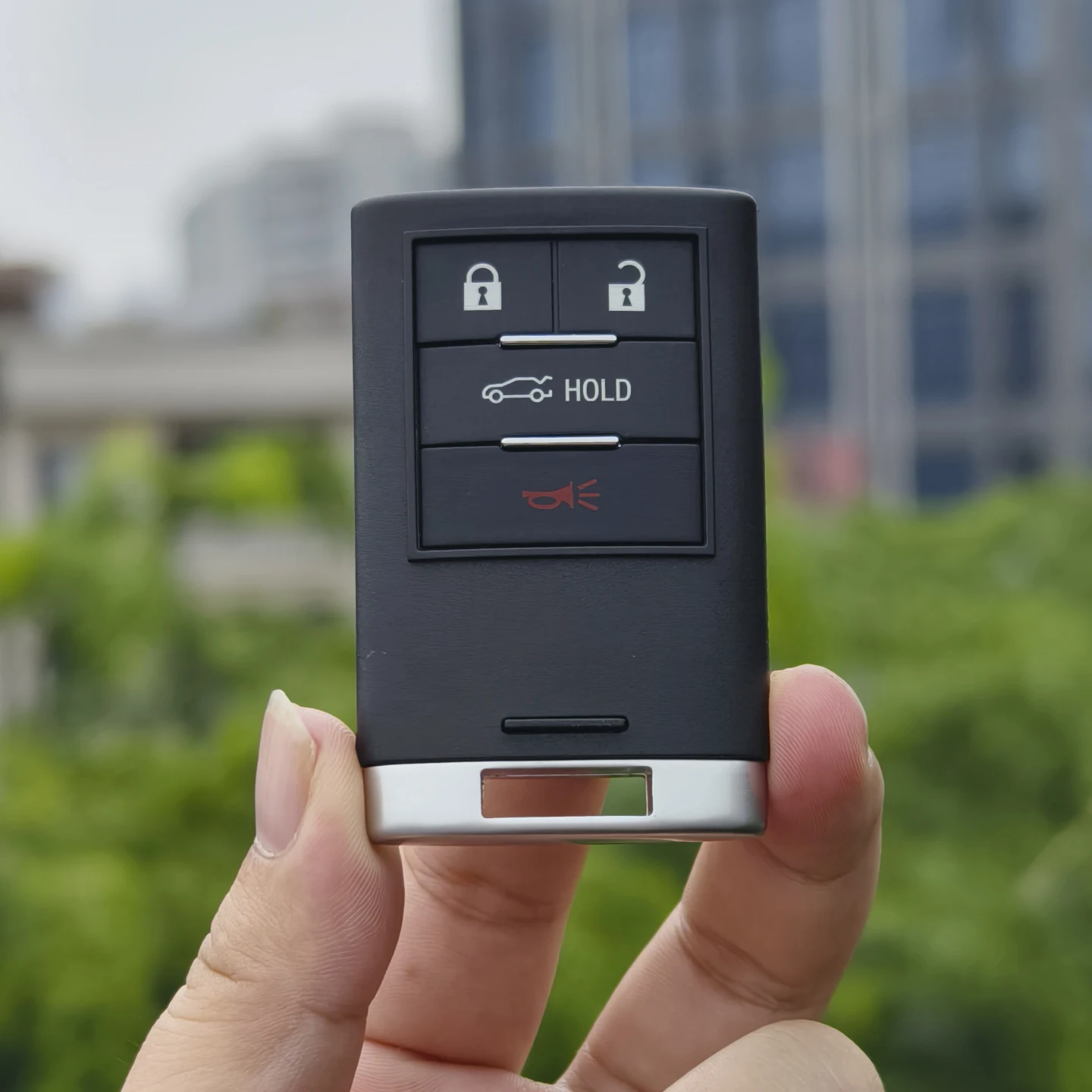 Xinyuexin 4 Tombol Remote Kunci Mobil Kontrol Kell untuk STS CTS SRX XTS ATS 2010 2011 2012 2015 Tanpa Pisau M3N5WY7777A 315MHz