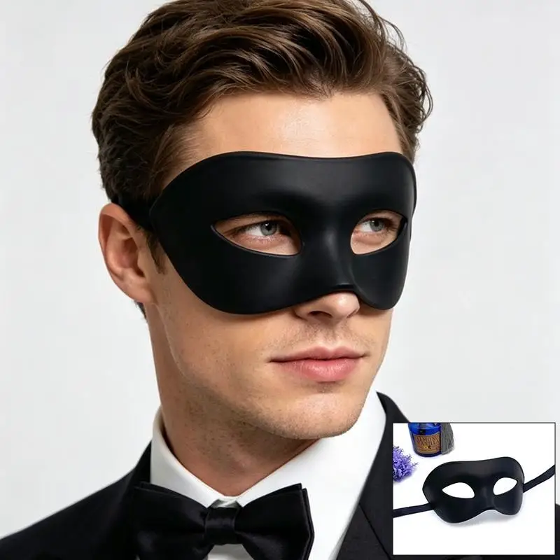 Herren Damen Maskerade Augenmaske Venezianisches Paar Cosplay Kostüm Requisiten Halloween Karneval Abschlussball Party Kopfbedeckung Plastik Gesichtsmasken – Detail 6