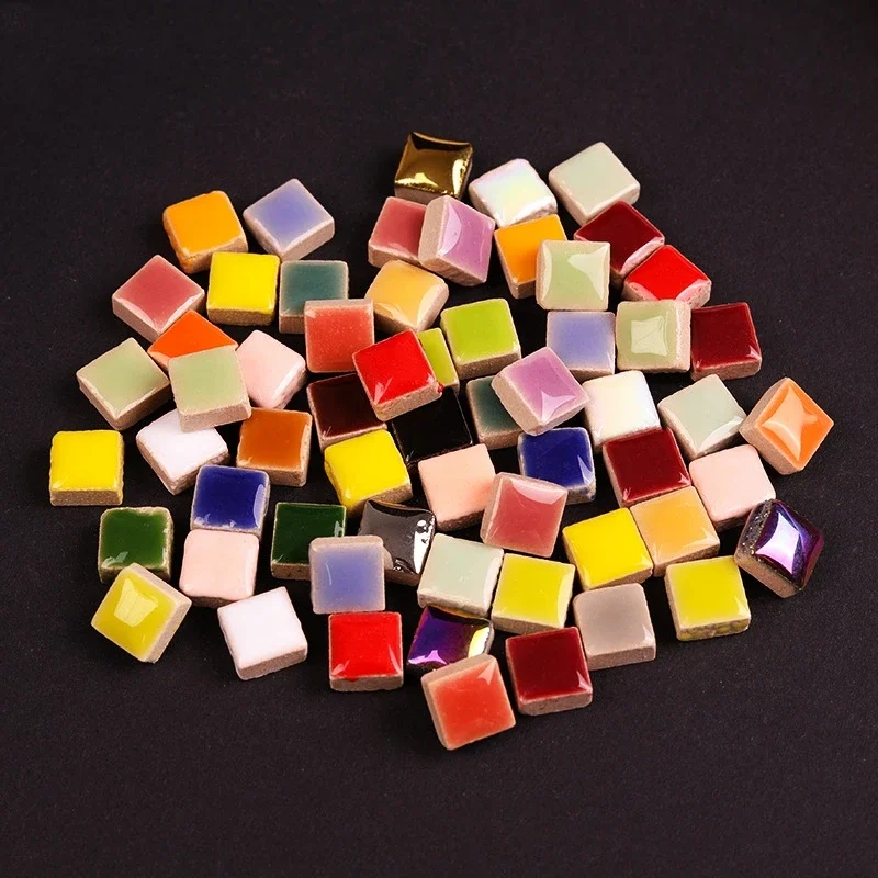 200g Mini Mosaic Tile Material DIY Ceramic Mosaic Tiles Stone Handmade Ornaments Tiles Wall Crafts Home Decoration