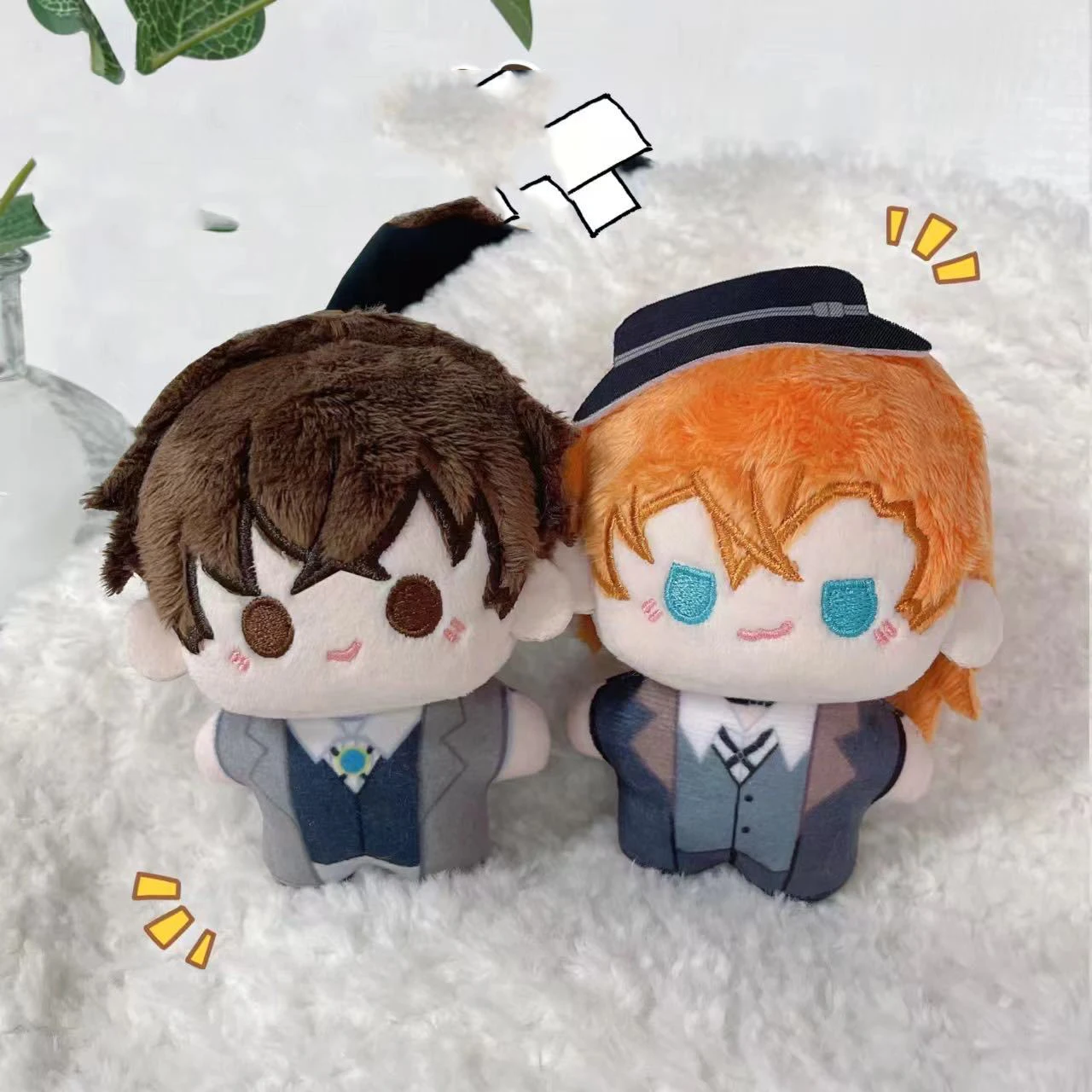 

Mini Anime Plush Toys Wenhao plush doll doll pendant bag key chain doll Cute Stuffed Starfish body Doll Gifts