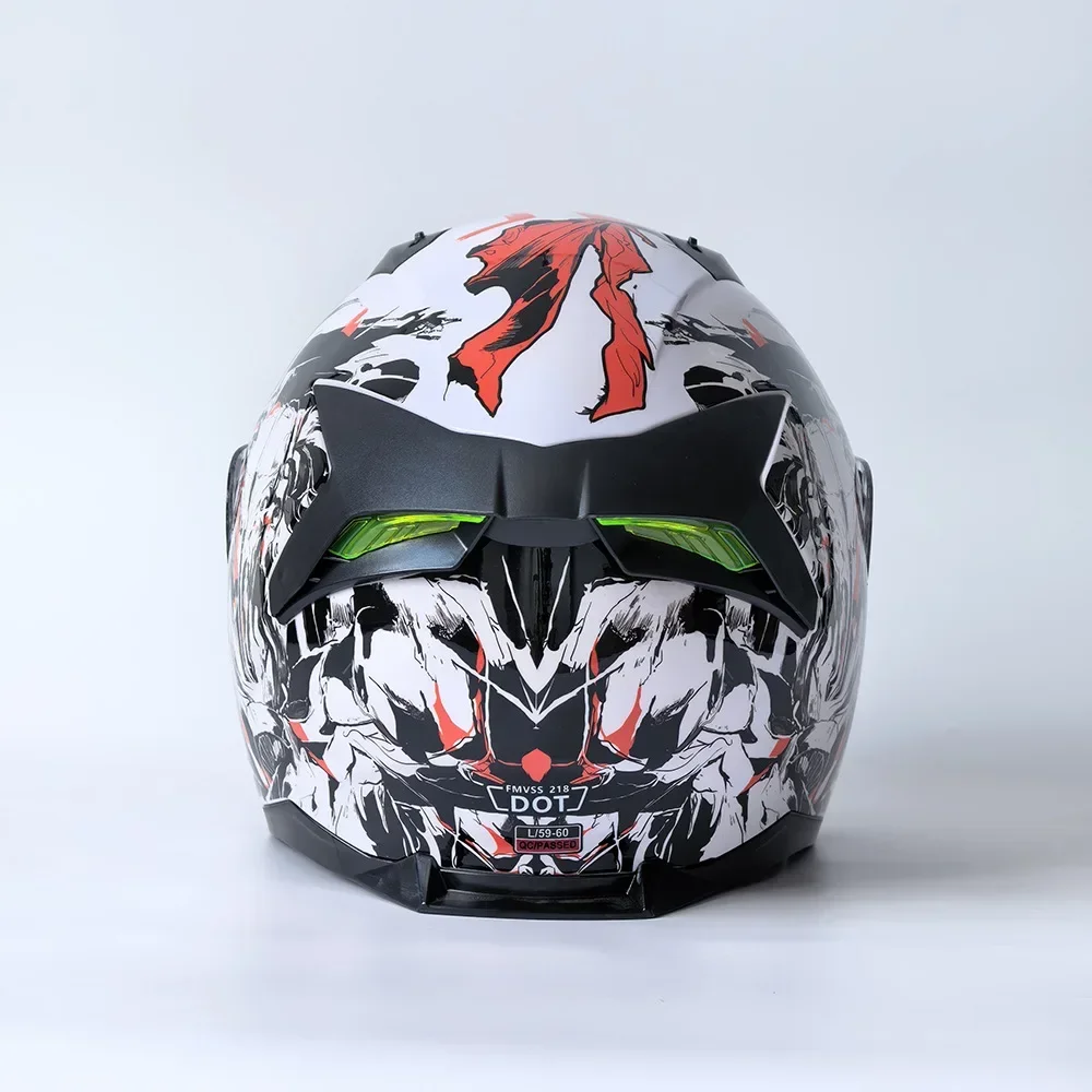 Double Lens Motorcycle Helmet Double Lens Clear Half Cover Protective Motorbike Cap Unisex Couples Riding Gear