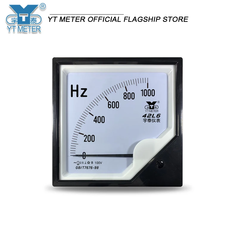 42L6 IF frequency meter 100v 1000hz 1500hz 8khz Pointer Hertz meter IF frequency furnace 400hz