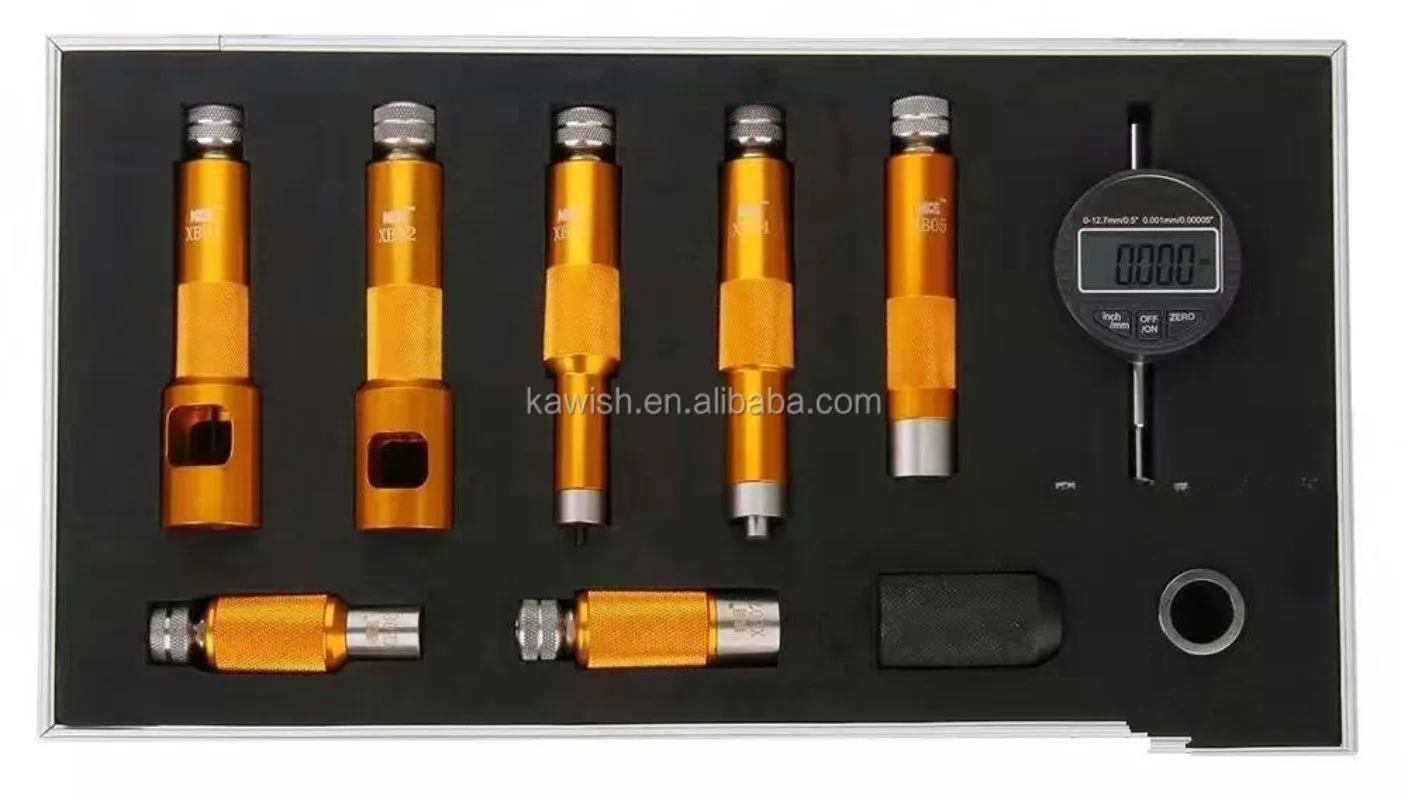 Big Sales! Common Rail Injector Valve Measuring Tool Kit For Bossch And For Densso Di esel Injector Valve Stroke Measuring Tool