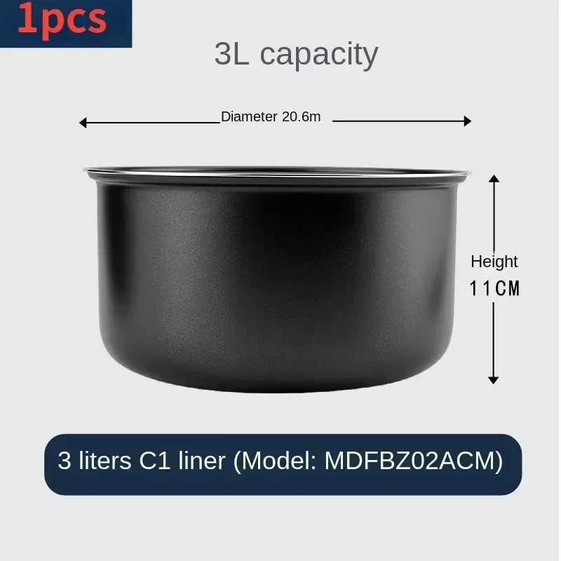 Inner Pot for MIJIA C1 Rice Cooker 3L 4L Non Stick Coating Replacement Liner Bowl Kitchen Accessories
