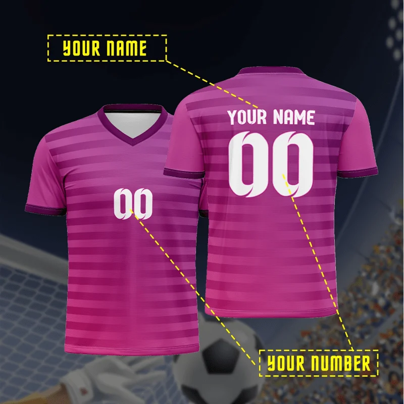 ملابس رياضية مخصصة لكرة القدم تي شيرت برقبة على شكل V للبالغين والمراهقين قمصان تدريب الفريق المخصصة ومجموعات النادي المطابقة للعائلة